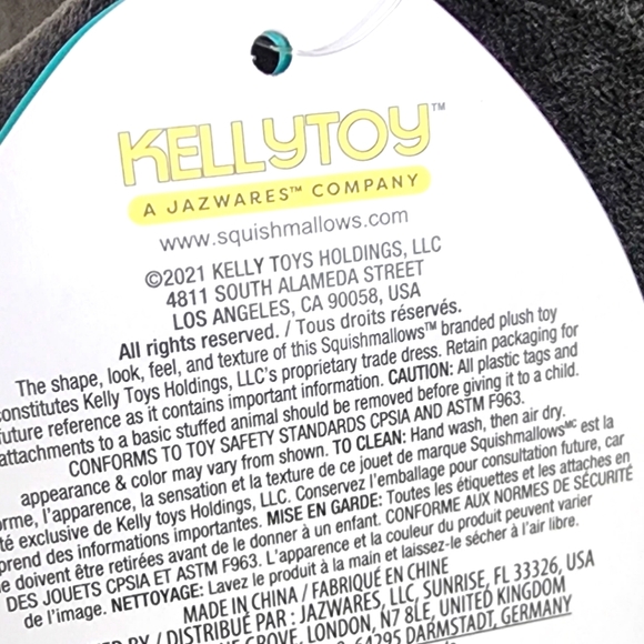 JAEYLN 🦎 ☆HTF☆ Black & Pink Axolotl Original Squishmallow by Kelly Toy ☆》NWT《 - Picture 9 of 9